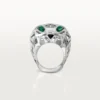 Panthere De Cartier-ring – hvidguld uden rhodiumbelægning, tsavorit-granater, onyx – Cartier Panthere De Cartier-ring – hvidguld uden rhodiumbelægning, tsavorit-granater, onyx – Cartier