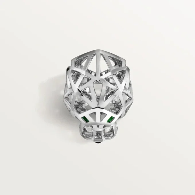Panthere De Cartier-ring – hvidguld uden rhodiumbelægning, tsavorit-granater, onyx – Cartier Panthere De Cartier-ring – hvidguld uden rhodiumbelægning, tsavorit-granater, onyx – Cartier