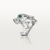 Panthere De Cartier-ring – hvidguld uden rhodiumbelægning, tsavorit-granater, onyx – Cartier Panthere De Cartier-ring – hvidguld uden rhodiumbelægning, tsavorit-granater, onyx – Cartier