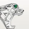 Panthere De Cartier-ring – hvidguld uden rhodiumbelægning, tsavorit-granater, onyx – Cartier Panthere De Cartier-ring – hvidguld uden rhodiumbelægning, tsavorit-granater, onyx – Cartier