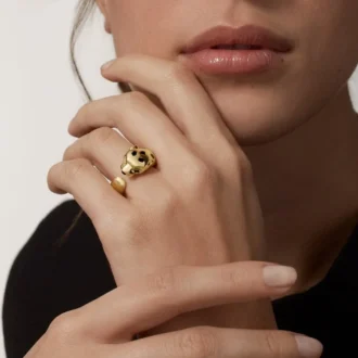 Panthere De Cartier ring i gult guld og onyx | Cartier Us Panthere De Cartier ring i gult guld og onyx | Cartier Us