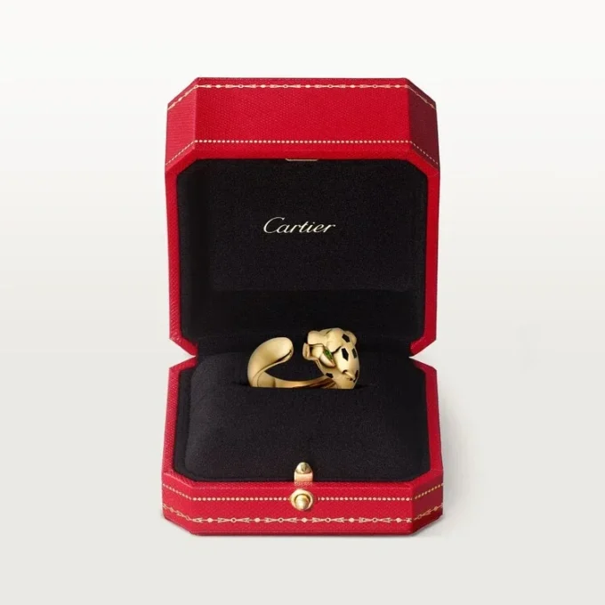 Panthere De Cartier ring i gult guld og onyx | Cartier Us Panthere De Cartier ring i gult guld og onyx | Cartier Us
