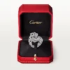 Panthere De Cartier-ring, leddelt, pavé Panthere De Cartier-ring, leddelt, pavé