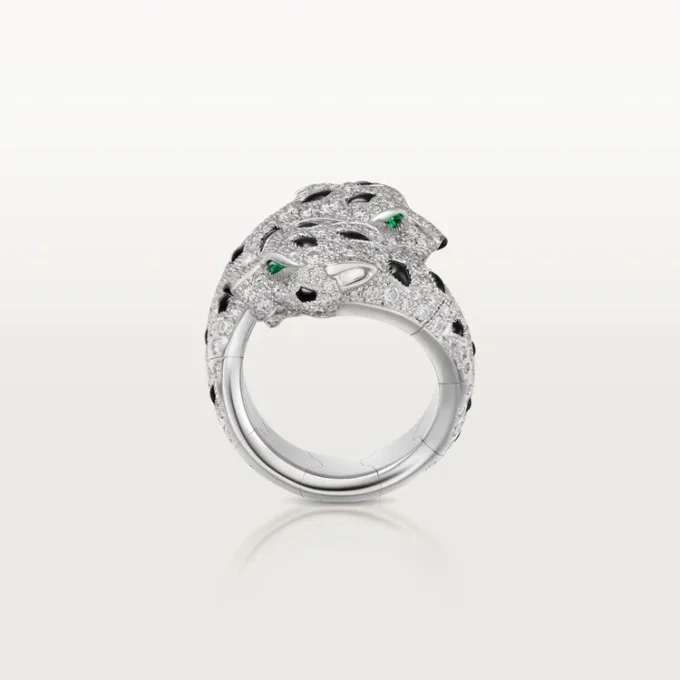Panthere De Cartier-ring, leddelt, pavé Panthere De Cartier-ring, leddelt, pavé