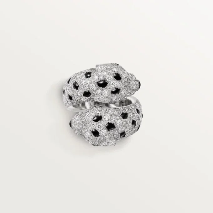 Panthere De Cartier-ring, leddelt, pavé Panthere De Cartier-ring, leddelt, pavé