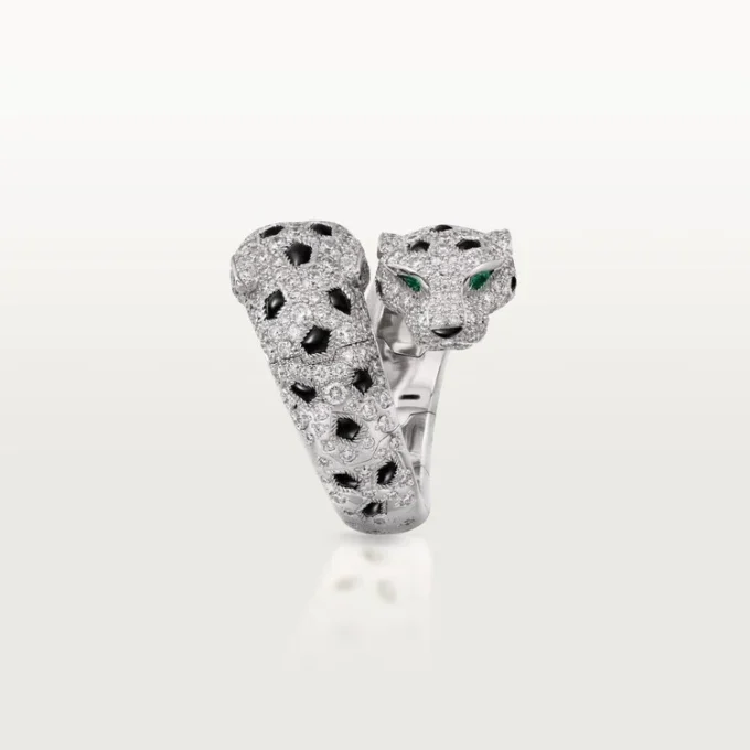 Panthere De Cartier-ring, leddelt, pavé Panthere De Cartier-ring, leddelt, pavé