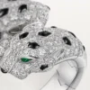 Panthere De Cartier-ring, leddelt, pavé Panthere De Cartier-ring, leddelt, pavé
