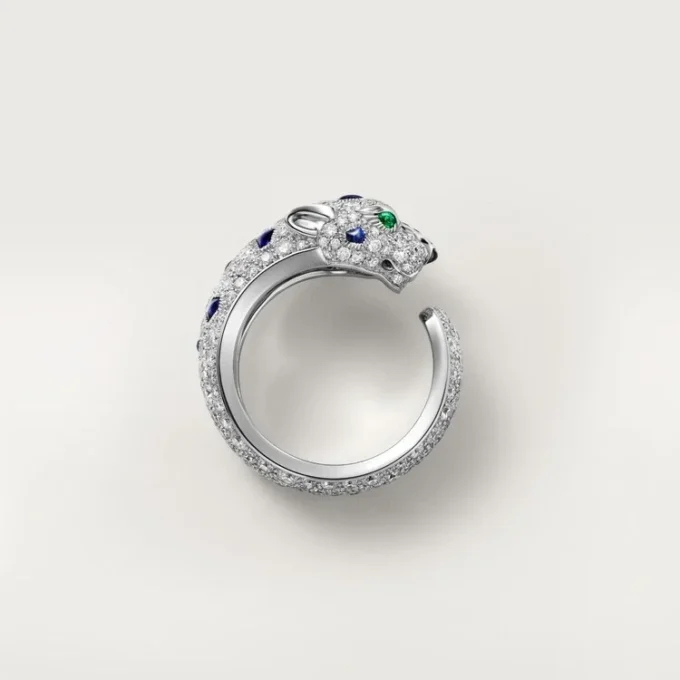 Panthere De Cartier-ring, mellemstor model, halvpavé Panthere De Cartier-ring, mellemstor model, halvpavé