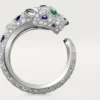 Panthere De Cartier-ring, mellemstor model, halvpavé Panthere De Cartier-ring, mellemstor model, halvpavé