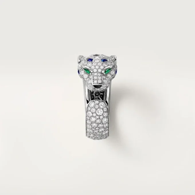 Panthere De Cartier-ring, mellemstor model, halvpavé Panthere De Cartier-ring, mellemstor model, halvpavé