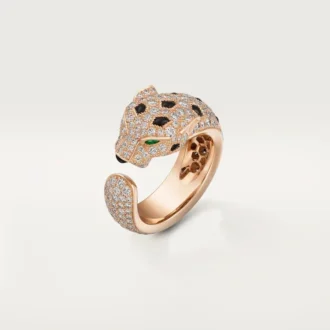 Panthere De Cartier-ring, mellemstor model, pavé