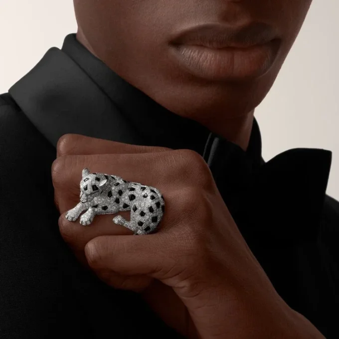 Panthere De Cartier-ring, pavé Panthere De Cartier-ring, pavé