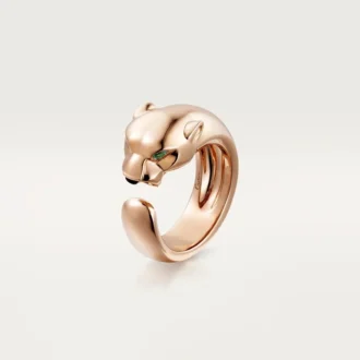 Panthere De Cartier-ring – rosa guld, tsavorit-granater, onyx – Cartier Panthere De Cartier-ring – rosa guld, tsavorit-granater, onyx – Cartier