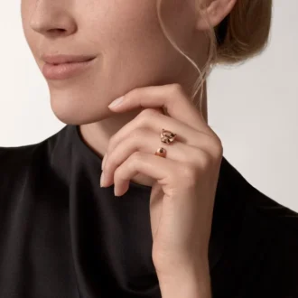 Panthere De Cartier-ring – rosa guld, tsavorit-granater, onyx – Cartier Panthere De Cartier-ring – rosa guld, tsavorit-granater, onyx – Cartier
