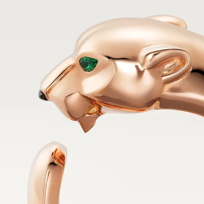 Panthere De Cartier-ring – rosa guld, tsavorit-granater, onyx – Cartier Panthere De Cartier-ring – rosa guld, tsavorit-granater, onyx – Cartier