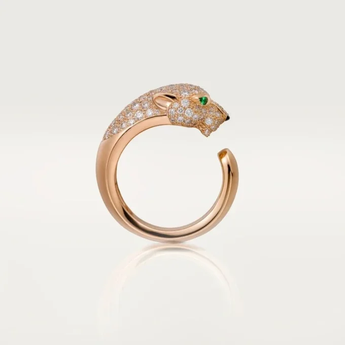Panthere De Cartier-ring – Rosaguld, diamanter, smaragder, onyx – Cartier Panthere De Cartier-ring – Rosaguld, diamanter, smaragder, onyx – Cartier