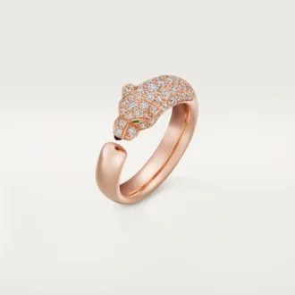 Panthere De Cartier-ring – rosaguld, onyx, smaragder, diamanter – Cartier Panthere De Cartier-ring – rosaguld, onyx, smaragder, diamanter – Cartier