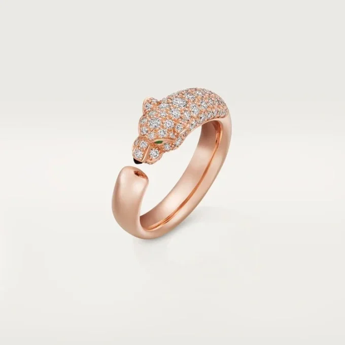 Panthere De Cartier-ring – rosaguld, onyx, smaragder, diamanter – Cartier Panthere De Cartier-ring – rosaguld, onyx, smaragder, diamanter – Cartier