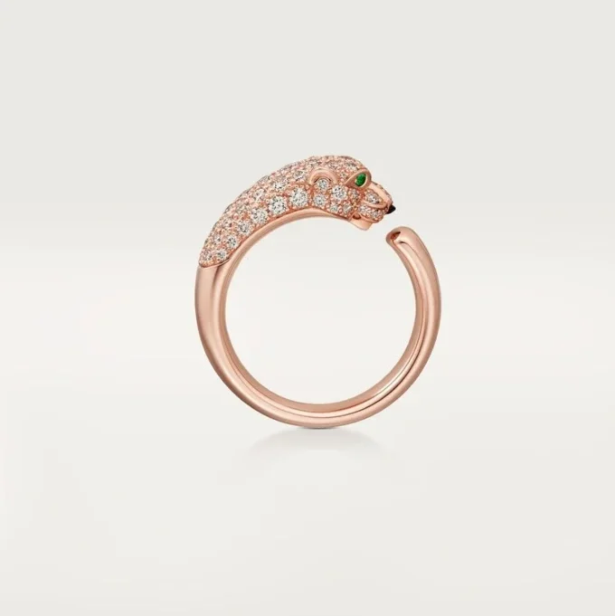 Panthere De Cartier-ring – rosaguld, onyx, smaragder, diamanter – Cartier Panthere De Cartier-ring – rosaguld, onyx, smaragder, diamanter – Cartier