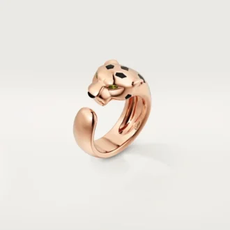Panthere De Cartier-ring – Rosaguld, tsavorit-granater, onyx – Cartier
