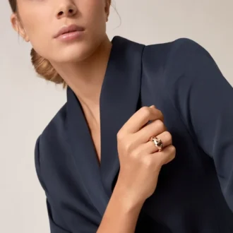 Panthere De Cartier-ring – Rosaguld, tsavorit-granater, onyx – Cartier