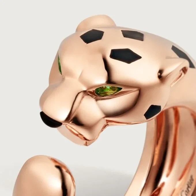 Panthere De Cartier-ring – Rosaguld, tsavorit-granater, onyx – Cartier Panthere De Cartier-ring – Rosaguld, tsavorit-granater, onyx – Cartier