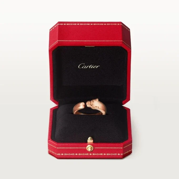 Panthere De Cartier-ring – Rosaguld, tsavorit-granater, onyx – Cartier Panthere De Cartier-ring – Rosaguld, tsavorit-granater, onyx – Cartier