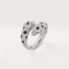 Panthere De Cartier-ring, semi-paved Panthere De Cartier-ring, semi-paved