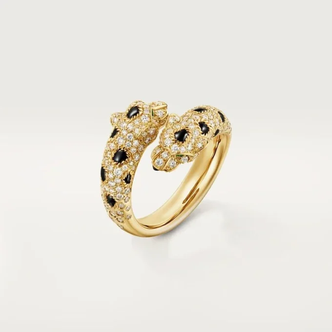 Panthere De Cartier-ring, semi-paved Panthere De Cartier-ring, semi-paved