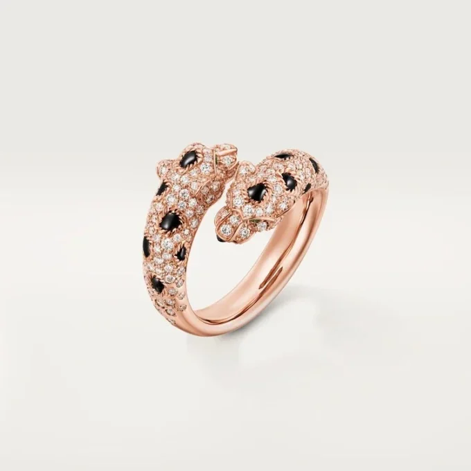 Panthere De Cartier-ring, semi-paved Panthere De Cartier-ring, semi-paved