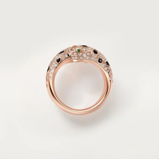 Panthere De Cartier-ring, semi-paved Panthere De Cartier-ring, semi-paved