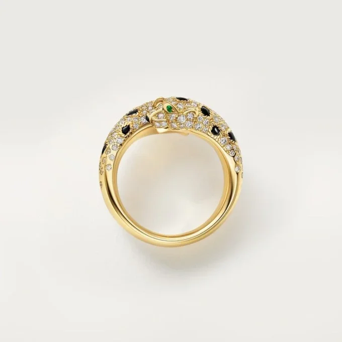 Panthere De Cartier-ring, semi-paved Panthere De Cartier-ring, semi-paved