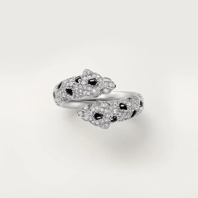 Panthere De Cartier-ring, semi-paved Panthere De Cartier-ring, semi-paved