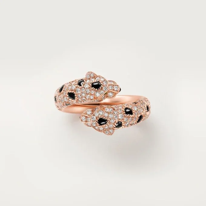 Panthere De Cartier-ring, semi-paved Panthere De Cartier-ring, semi-paved