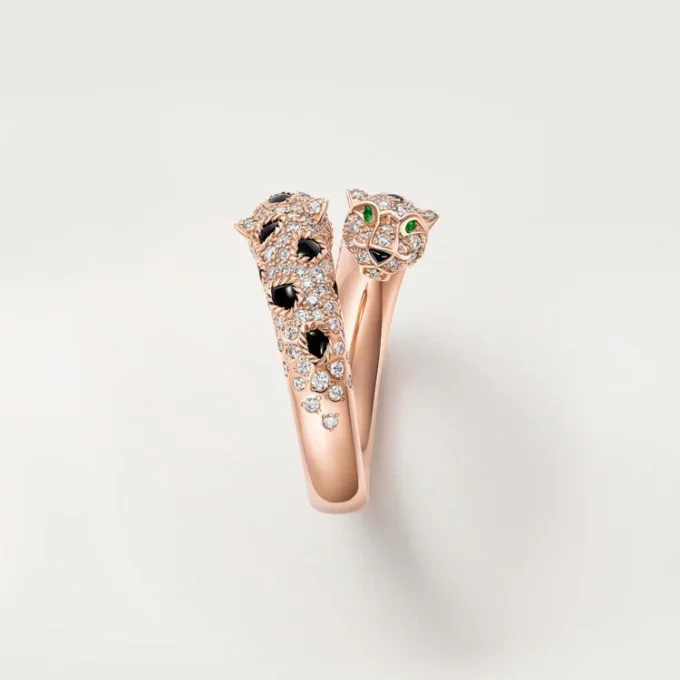 Panthere De Cartier-ring, semi-paved Panthere De Cartier-ring, semi-paved