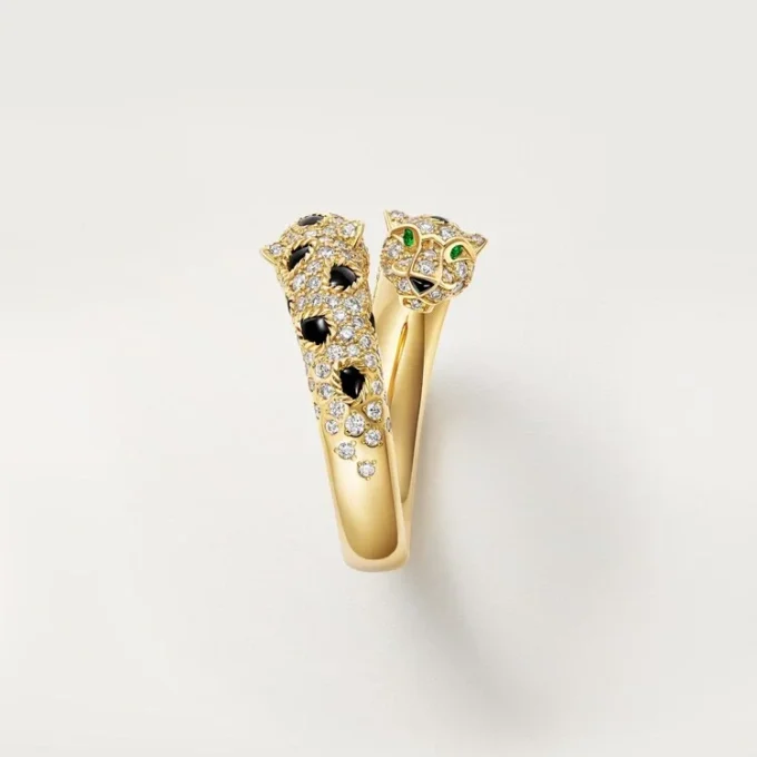 Panthere De Cartier-ring, semi-paved Panthere De Cartier-ring, semi-paved