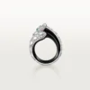 Panthere De Cartier-ring, sort lak, pavé Panthere De Cartier-ring, sort lak, pavé