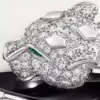 Panthere De Cartier-ring, sort lak, pavé Panthere De Cartier-ring, sort lak, pavé