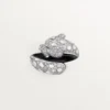 Panthere De Cartier-ring, sort lak, pavé Panthere De Cartier-ring, sort lak, pavé