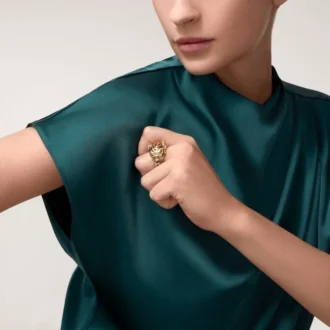 Panthere De Cartier-ring – tsavorit og gult guld | Cartier Us