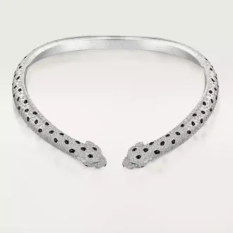 Panthere De Cartier Torque halskæde, leddelt, pavé