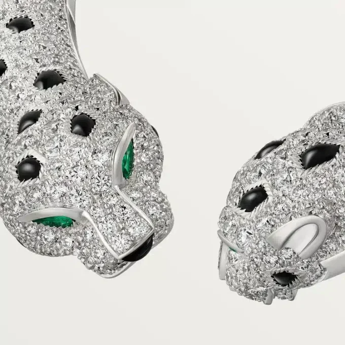 Panthere De Cartier Torque halskæde, leddelt, pavé Panthere De Cartier Torque halskæde, leddelt, pavé