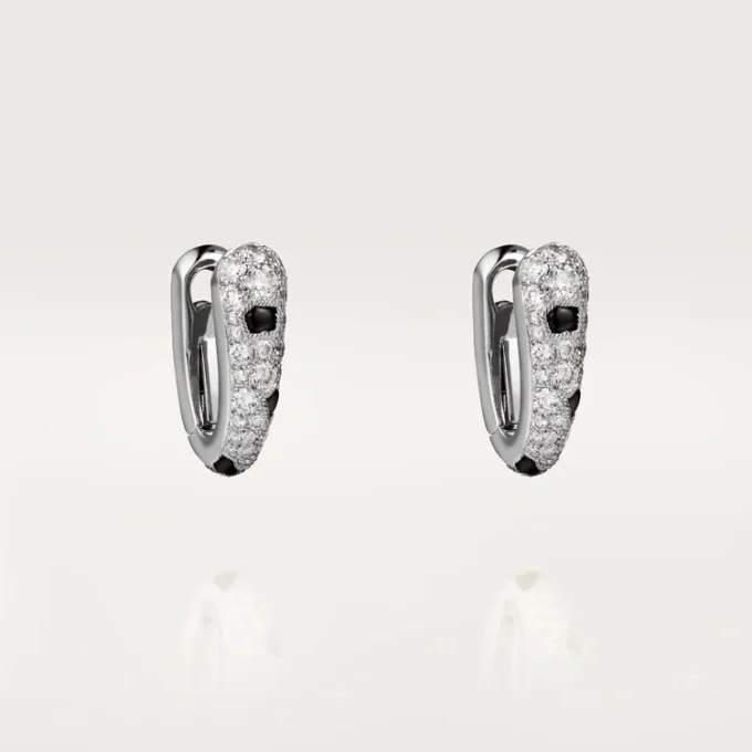 Panthere Diamond små hoopøreringe, hvidguld | Cartier Us Panthere Diamond små hoopøreringe, hvidguld | Cartier Us
