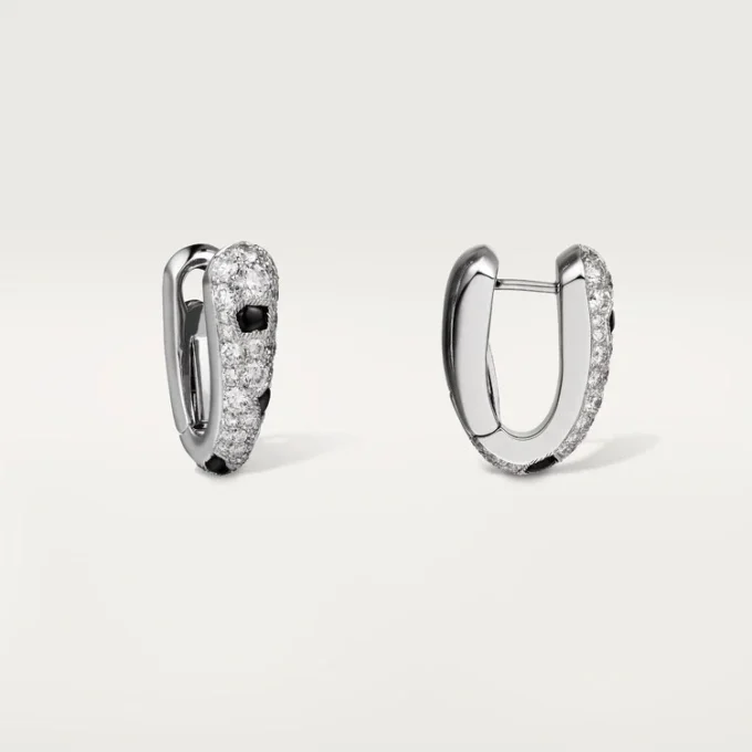 Panthere Diamond små hoopøreringe, hvidguld | Cartier Us Panthere Diamond små hoopøreringe, hvidguld | Cartier Us