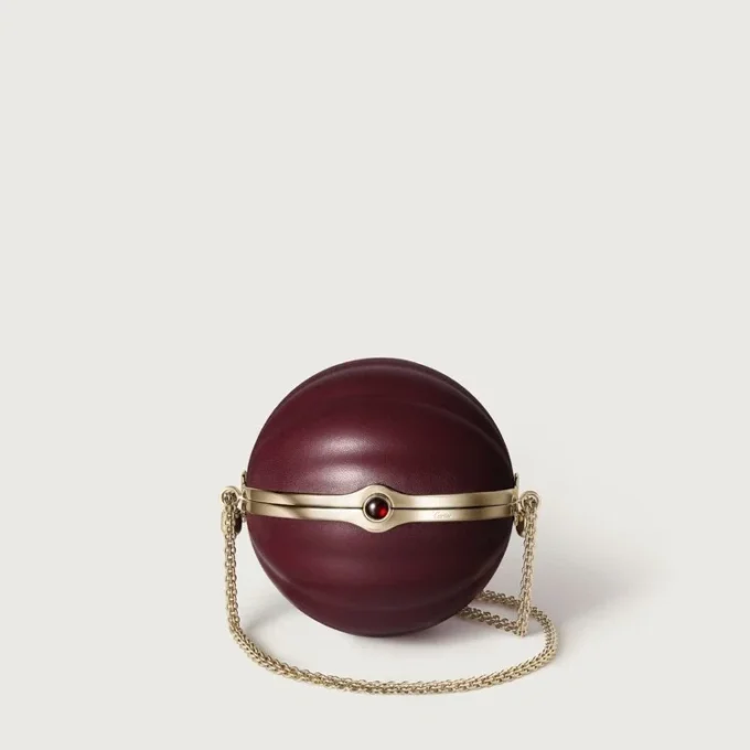 Rund taske med gadroon-motiv, Cartier Soir Rund taske med gadroon-motiv, Cartier Soir