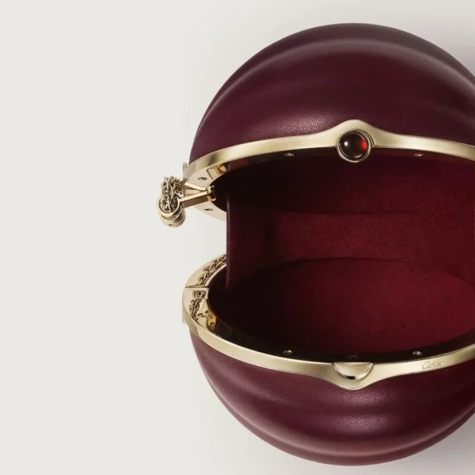 Rund taske med gadroon-motiv, Cartier Soir Rund taske med gadroon-motiv, Cartier Soir