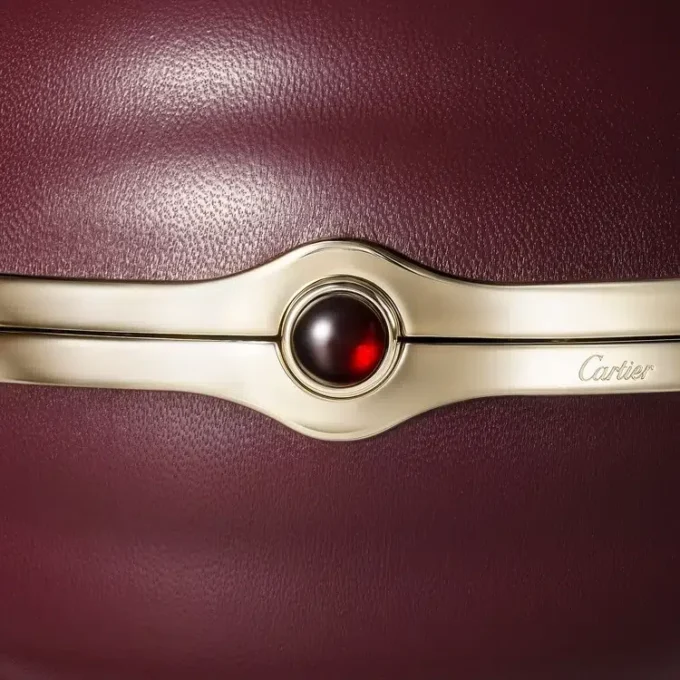 Rund taske med gadroon-motiv, Cartier Soir Rund taske med gadroon-motiv, Cartier Soir