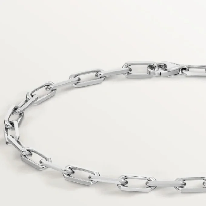 Santos De Cartier armbånd, kæde, lille model Santos De Cartier armbånd, kæde, lille model