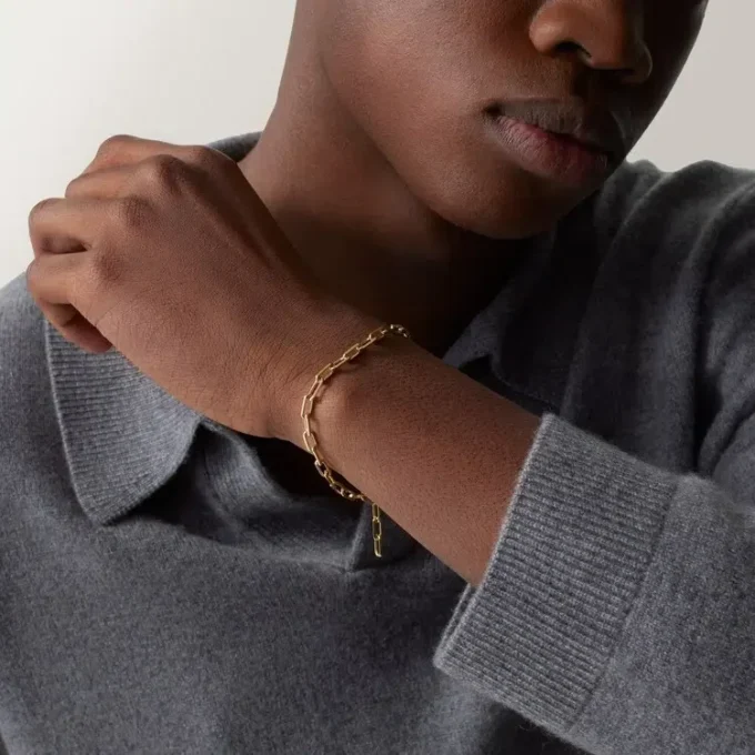 Santos De Cartier armbånd, kæde, lille model Santos De Cartier armbånd, kæde, lille model