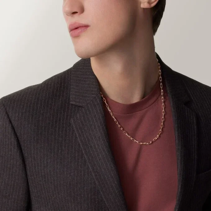 Santos De Cartier halskæde, kæde, lille model Santos De Cartier halskæde, kæde, lille model